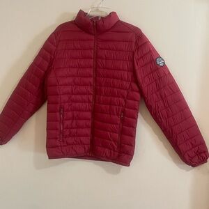 Men's Red Puffer Jacket